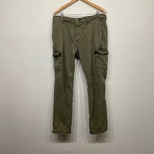 Paige Green Men's Tapered Straight Cargo Pants 33